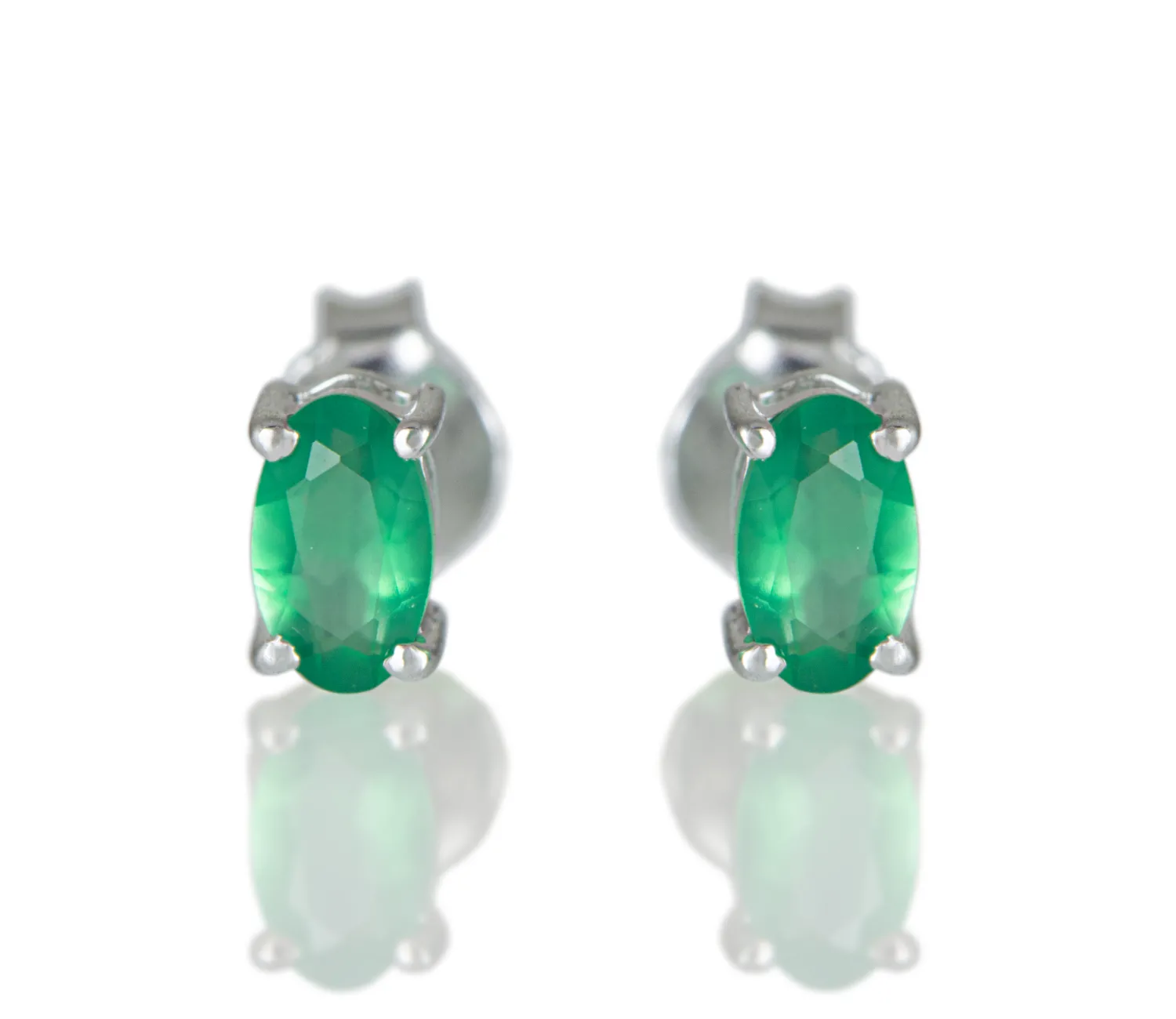 Обици със Зелен Ахат
