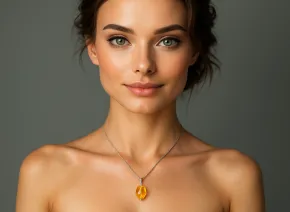 Изящна висулка с цитрин